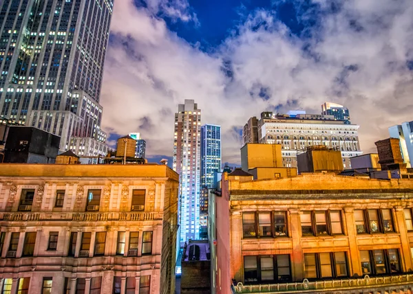 Manhattan night view.
