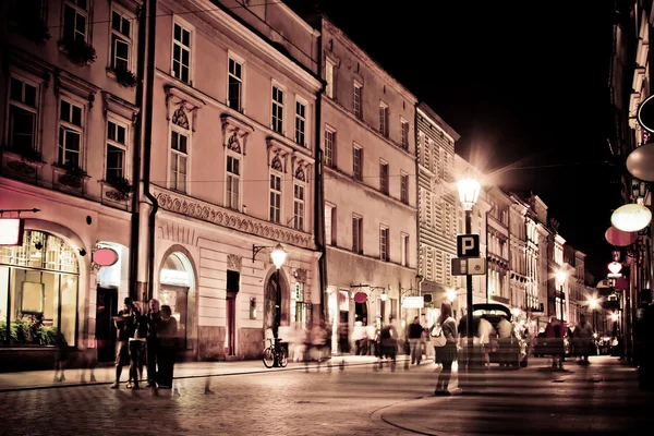 Stylized photo of the city's old street