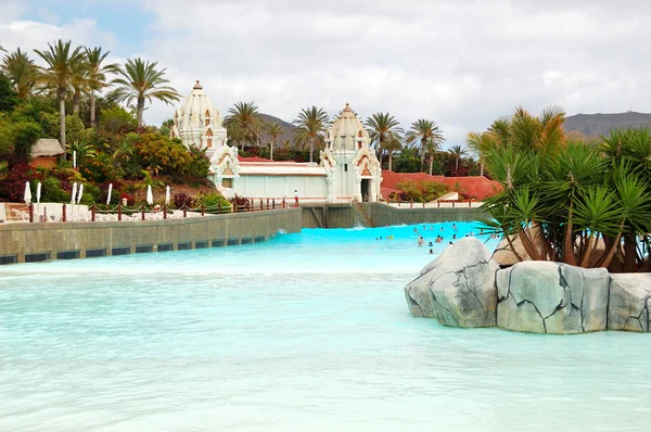 TENERIFE ISLAND, SPAIN - MAY 22: The tourists enjoying artificia