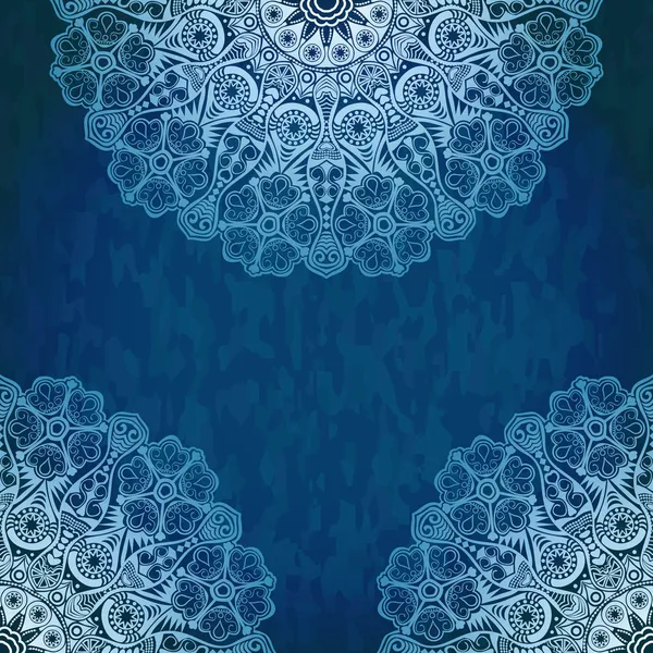 Ornamental round lace pattern, circle background with many details, looks like crocheting handmade lace on grunge background, lacy arabesque designs. Orient traditional ornament. Oriental motif