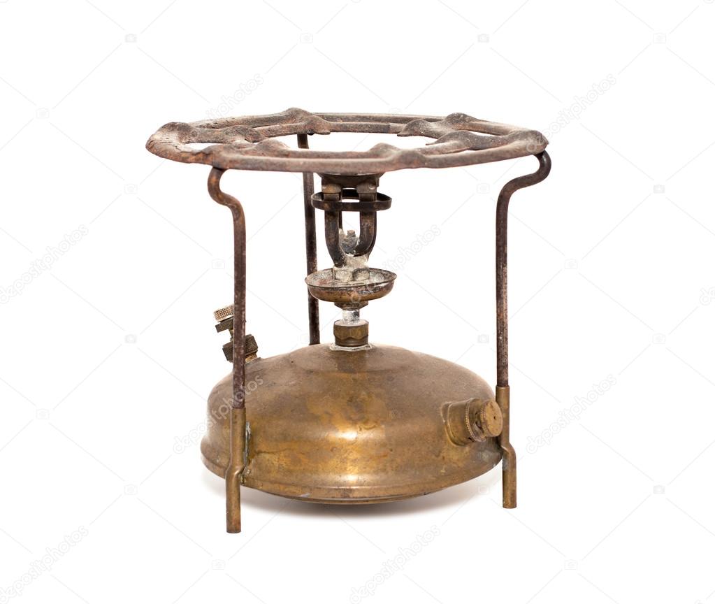 Oude antieke kerosine brander — stockfoto © sachek #25436309 Keuken witte antieke
