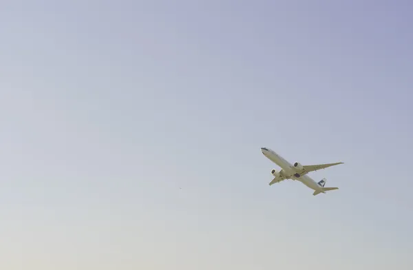 Cathay Pacific jet flight take-off from Hong Kong International