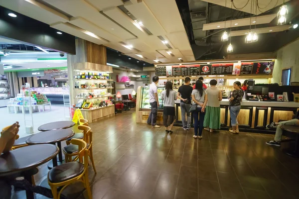 Pacific coffee cafe interior in ShenZhen
