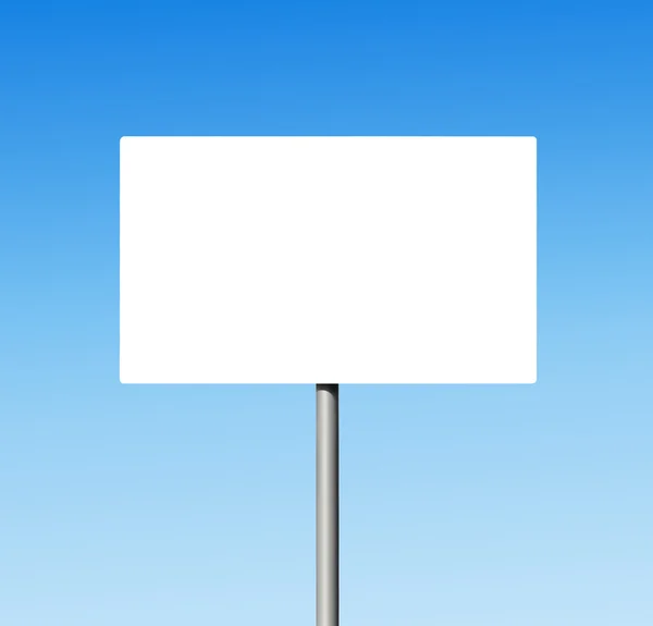 Blank traffic sign or a banner for outdoor advertising