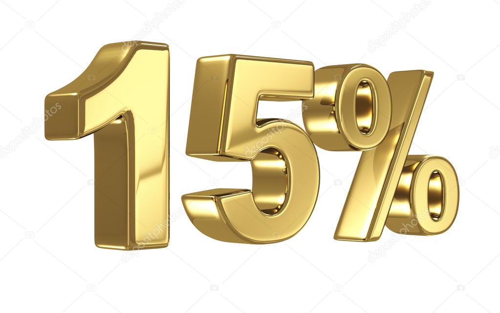 descuento de 15 d 237 gitos en metal oro quince por ciento de oro de la muestra foto stock descuento de 15 d 237 gitos en metal oro quince por ciento de oro de la muestra foto stock