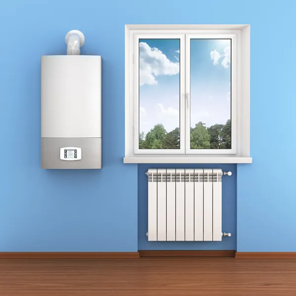 Close-up of home radiator and heater