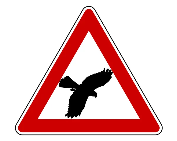 Bird swoop warning sign