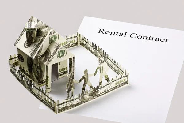 Rental contract and the money cut from the house