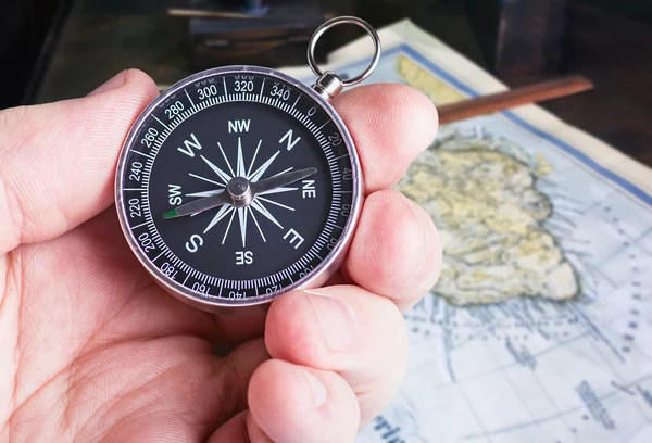 Compass in hand paves the route map