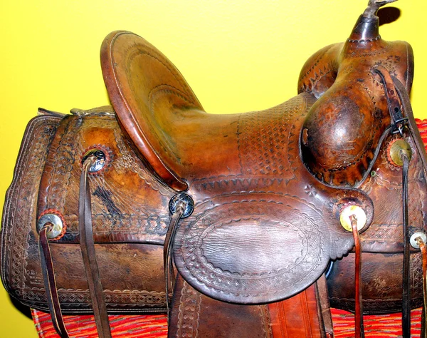 Western saddle.