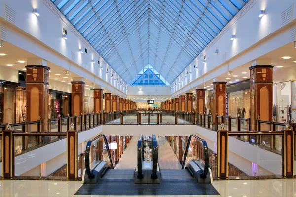 Interior of modern shopping center
