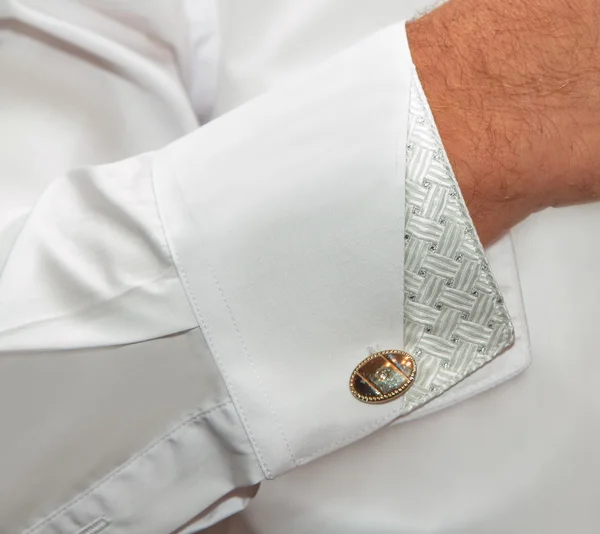 Shirt with cuff links