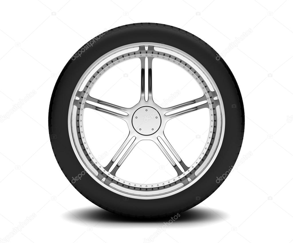 колесо автомобиля 
