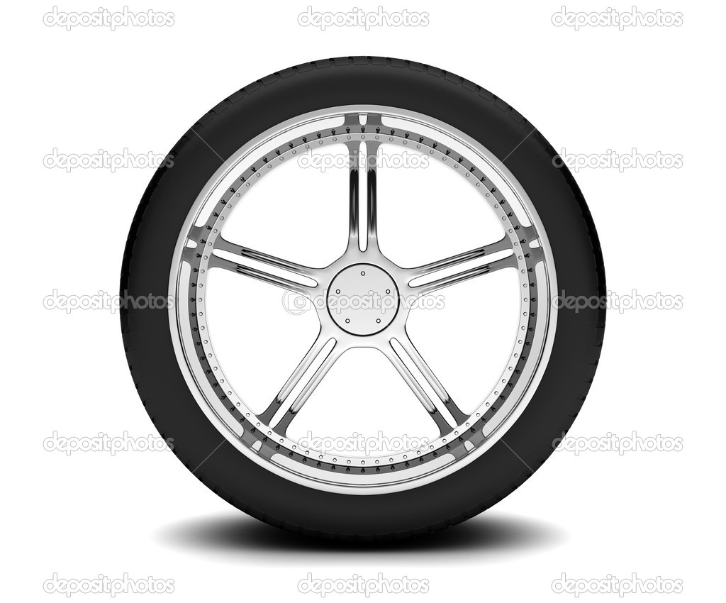 колесо автомобиля 
