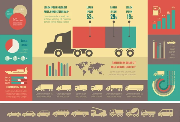Transportation Infographic Template.