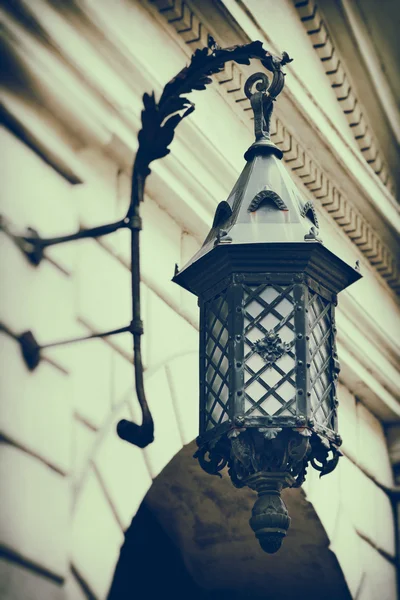 Vintage stylized photo of decorative decorative street lamp