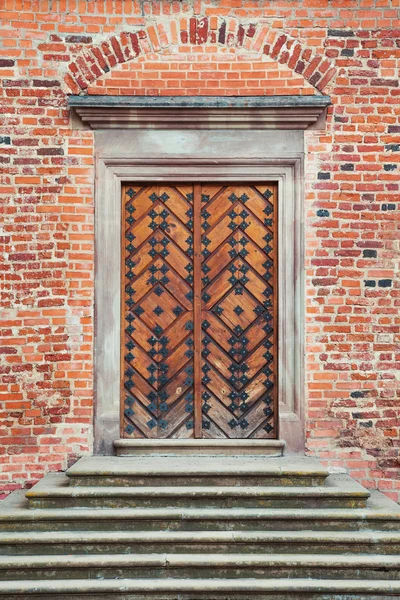 Entrance door in old castle