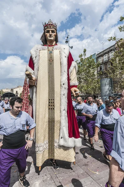 Cercavila performance within Vilafranca del Penedes Festa Major