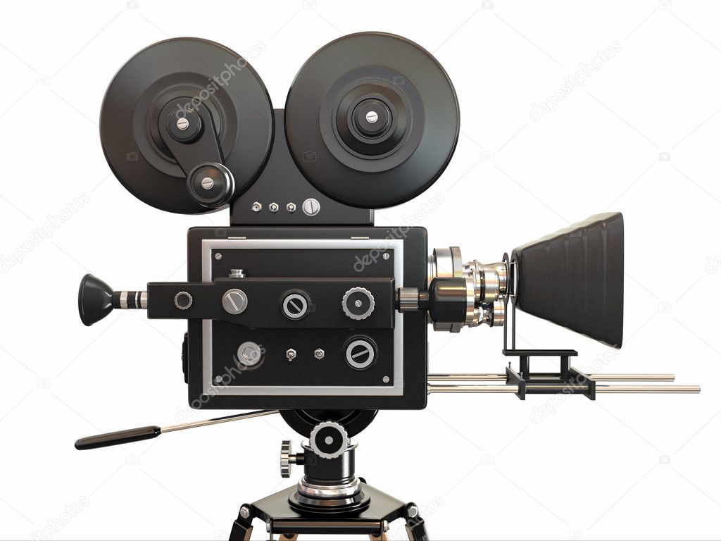 Vintage movie camera. 3d — Stock Photo © maxxyustas #15277281 Кинокамера