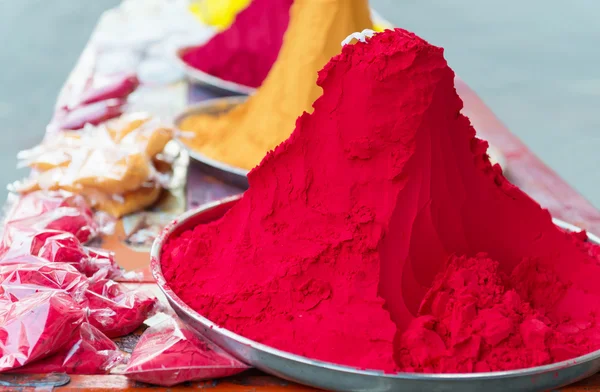 Piles and mounds of Indian colorful dye