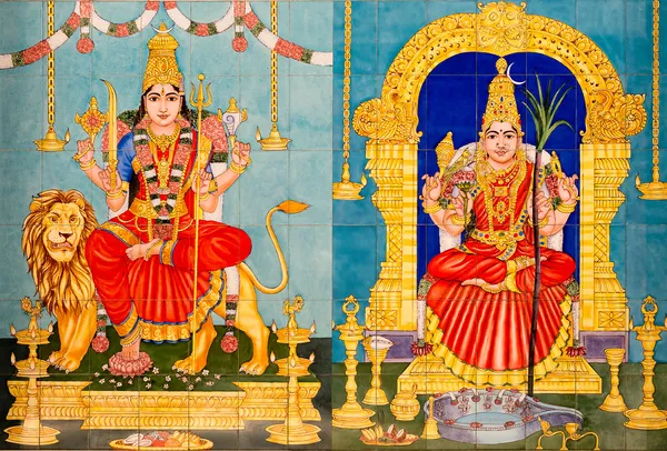 Traditional Hindu Gods painted images