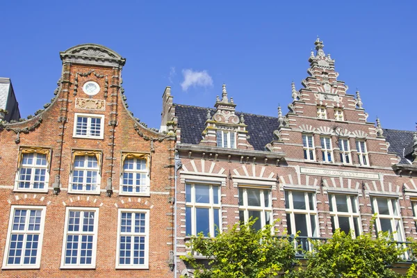 Typical Dutch houses in Haarlem, The Netherlands