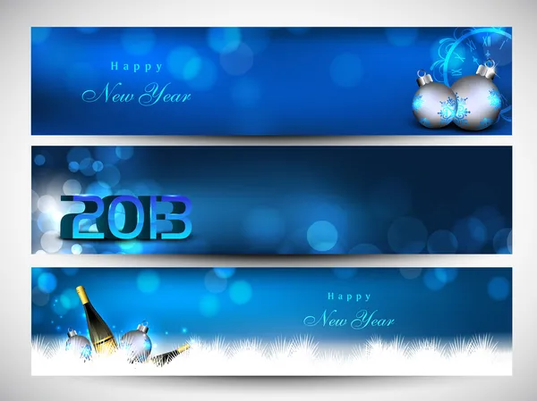 Website header or banner set decorated with evening balls, snowf