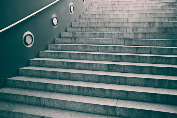 Empty staircase with concrete steps