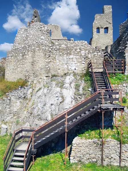 The Castle of Beckov - Interior with stairs