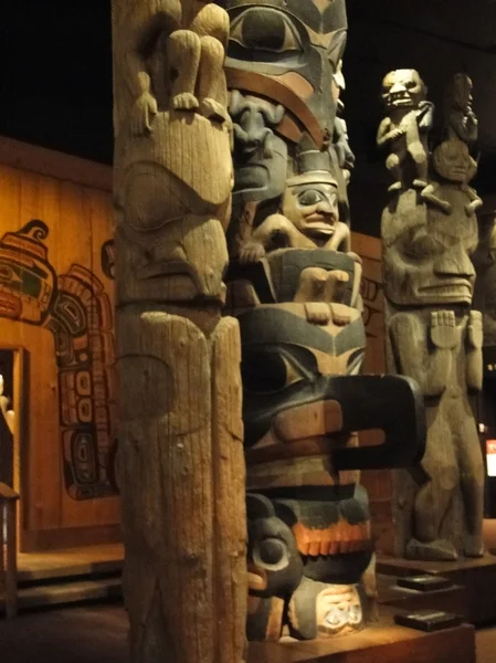 Totem poles of the Pacific Northwest first peoples,