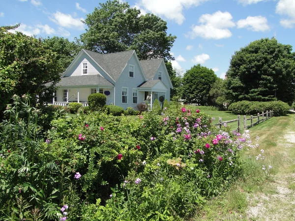 Classic white New England House,