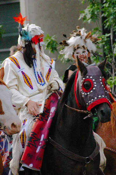 Plains Indian on horseback