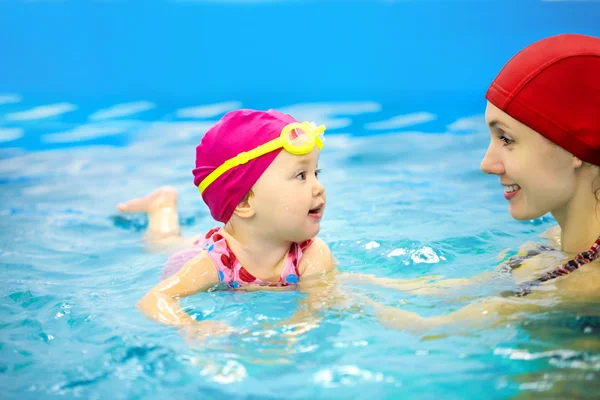 Baby swimming