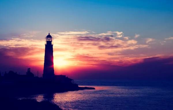 Lighthouse on sunset