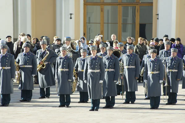 Parade of presidential guards. The Kremlin. Moscow. Russia