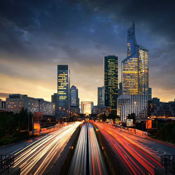 Paris La Defense at sunset - La Defense