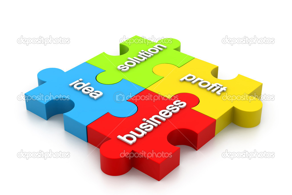 Business puzzles — Stock Photo © rbhavana 29631591