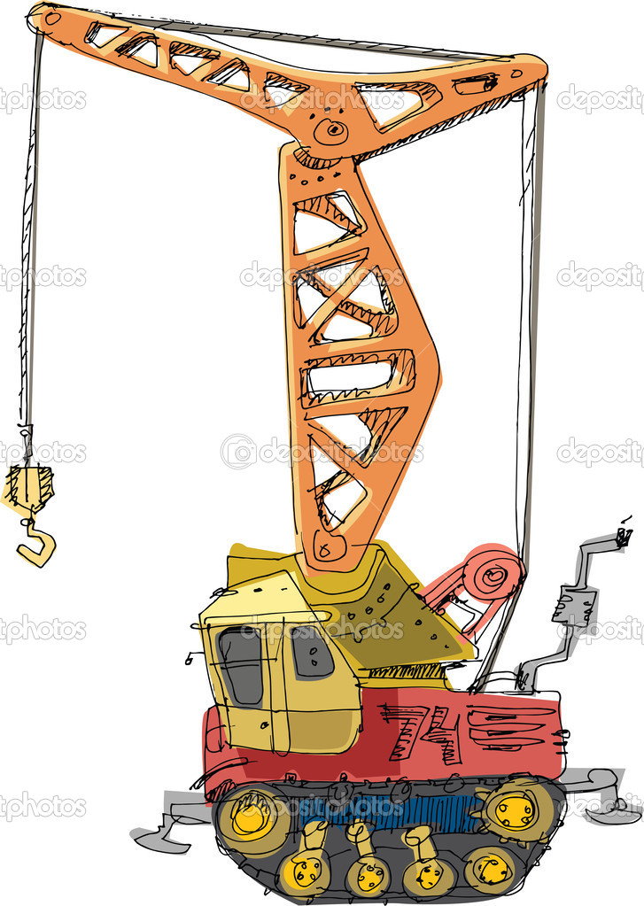 crane machine wala cartoon