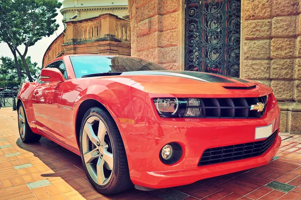 Red Chevrolet Cameo in Monaco.