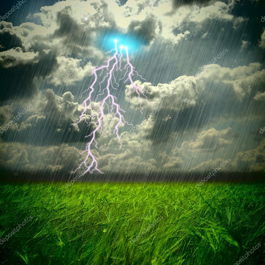 Arriba 18+ Foto fotos de lluvia en el campo Cena hermosa