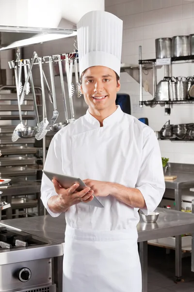 Male Chef With Digital Tablet