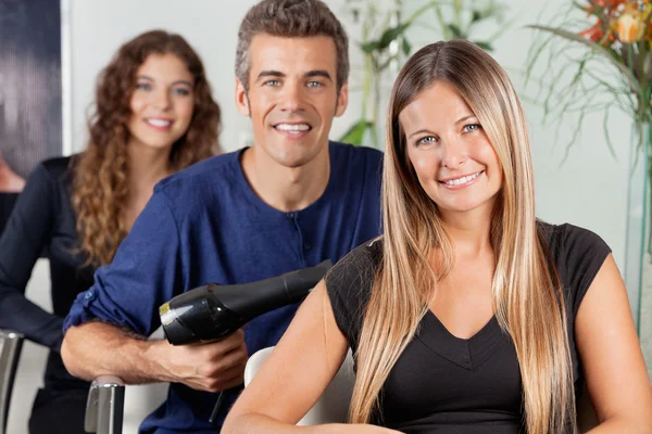 Team Of Hairdressers At Beauty Parlor