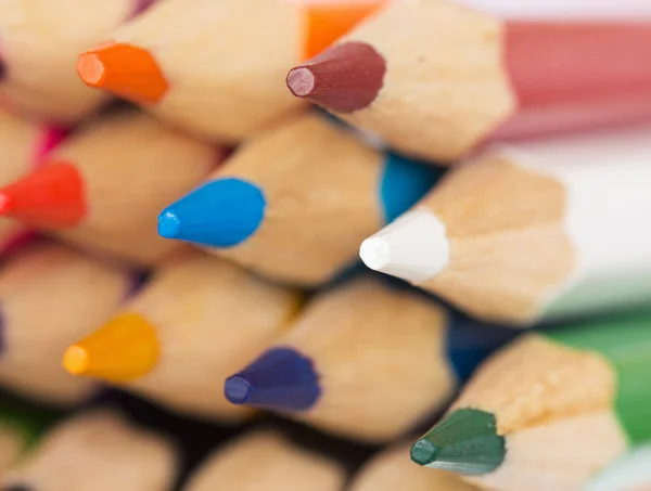 Colored pencils closeup