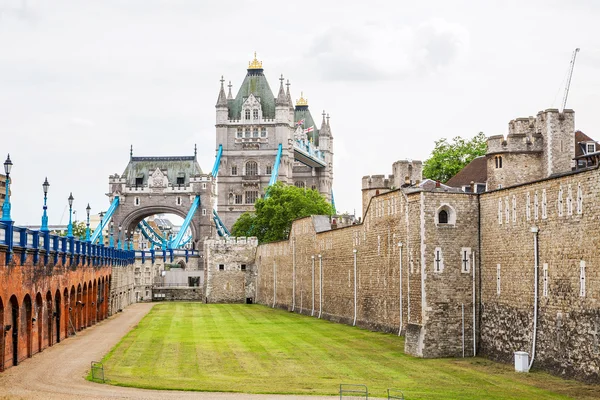 Tower of London and Tower Bridge. London, England