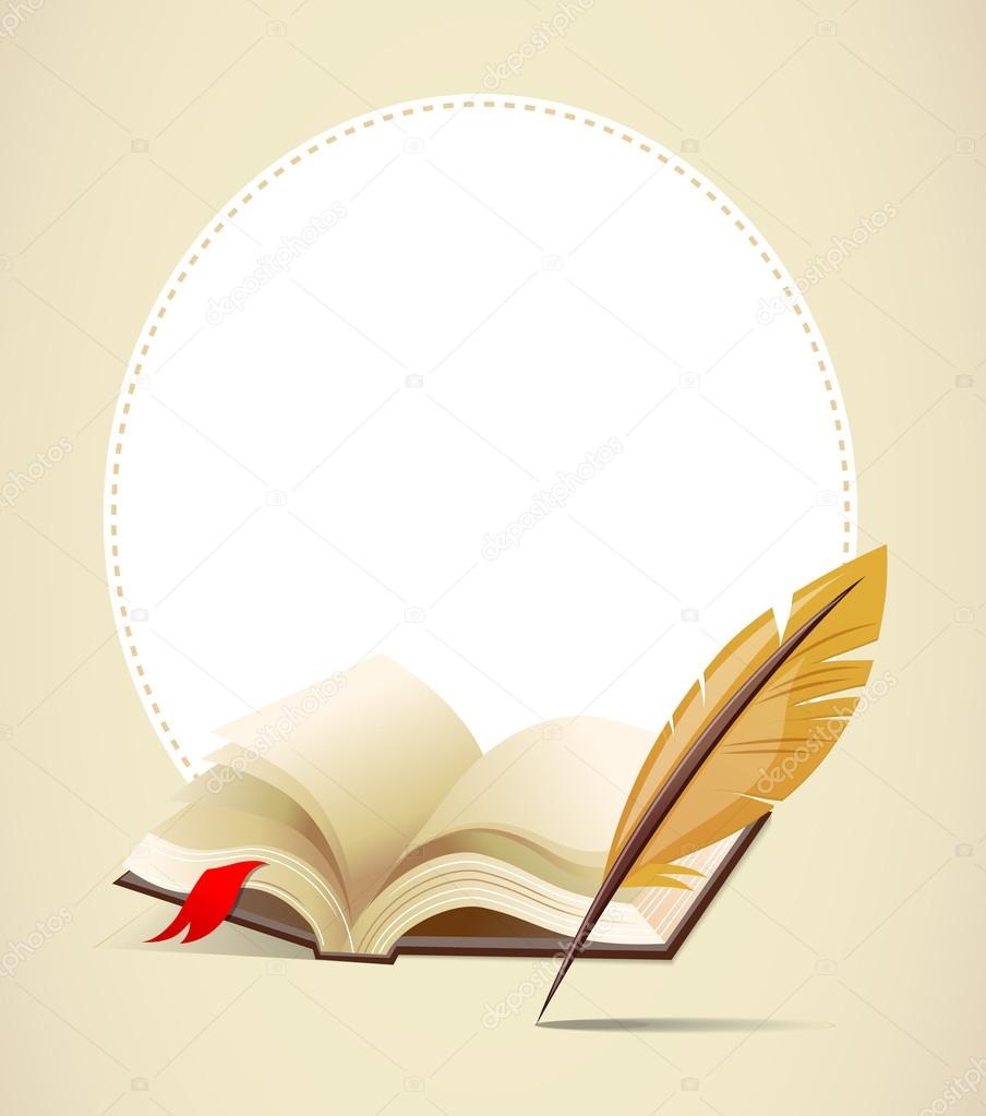 Book With Feather