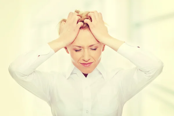 Woman with headache