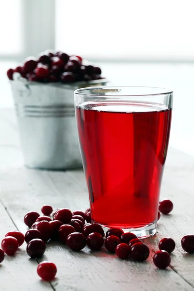 Cranberry juice and berries