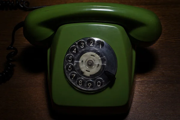 Vintage phone on the table