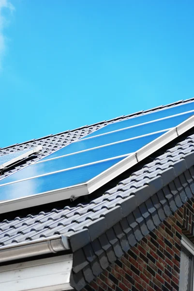 Solar panel on the rooftop