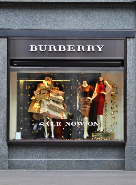 Burberry shop, a British luxury fashion house